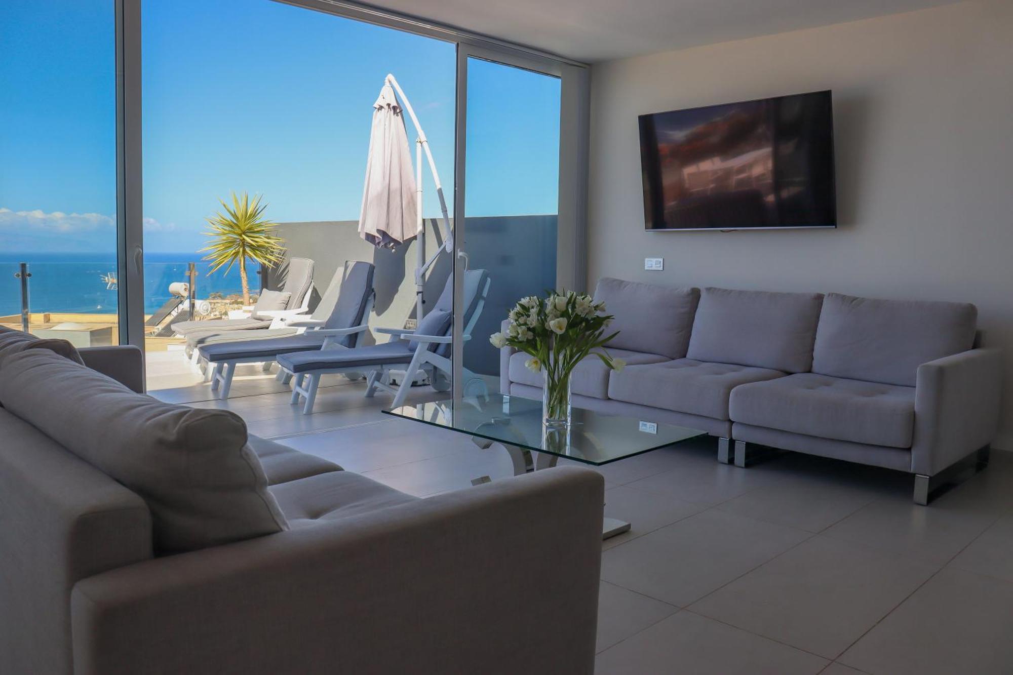 Azure Sky Villa - Panoramic Ocean View, Luxury, San Eugenio Costa Adeje  Esterno foto