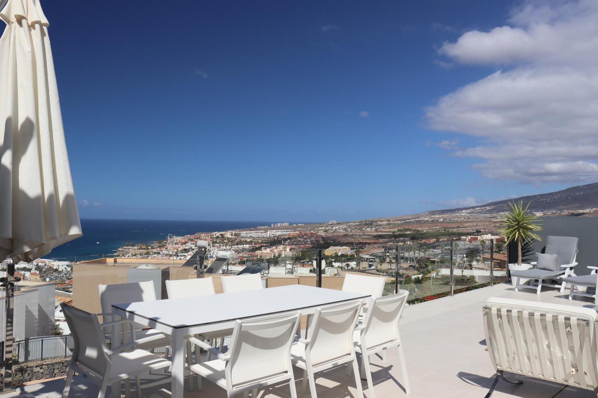 Azure Sky Villa - Panoramic Ocean View, Luxury, San Eugenio Costa Adeje  Esterno foto